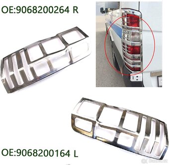 Ochranné kryty zadních světel pro Mercedes Sprinter - 3