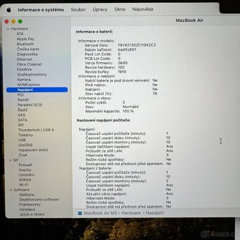 NOVÝ MACBOOK AIR 13” m3/256GB/8GB/BATERIE 100% - 3