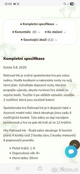 Hra Albi Railroad ink Ruda edice - 3