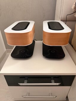 2x LED světlo na noční stolek - Bluetooth, reproduktor, nabí - 3