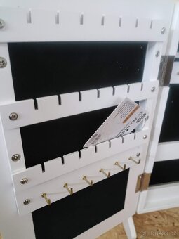 Šperkovnice 2v1 skříňka na bižuterii+zrcadlo 35cm - 3