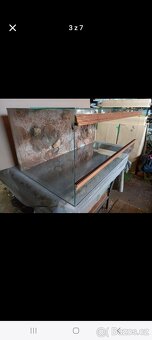 Terarium NOVÉ neposkozene +pozadí 100x50x40cm80x40x40cm, - 3