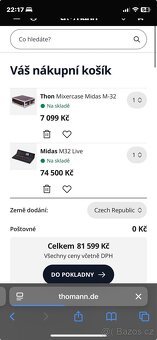 Midas M32 Live + Thon Case - 3