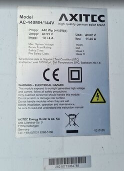 FOTOVOLTAICKÝ PANEL AXITEC 440Wp - 3