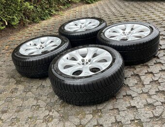ALU KOLA R19 5X120, ORIGINÁL BMW X5 / X6, ZIMNÍ PNEU 7MM - 3