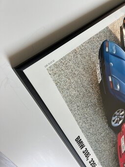 ORIGINÁL BMW plakát v rámu A1 BMW E30 CABRIO A Z1 - 3