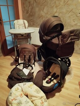 Trojkombinace NOORDI Fjordi+jídelní židlička+ kojící polštář - 3
