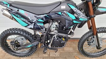 dirtbike pitbike 150 ccm KXD 613 19/16 4T - tyrkys (el.start - 3
