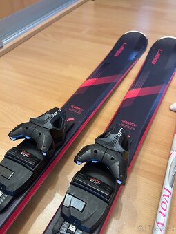 Lyže Elan 146cm s vázáním - dívčí a hůlky 115 cm - 3