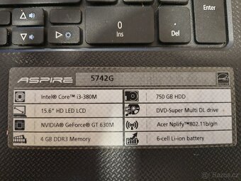 Notebook Acer Aspire 5742G - 3