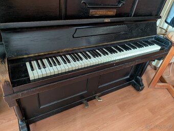 Klavir starožitný Jan Harwardt Liberec plně funkční - 3