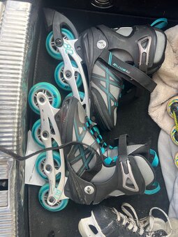 Inline koleckove brusle 3 páry,k2 fila - 3