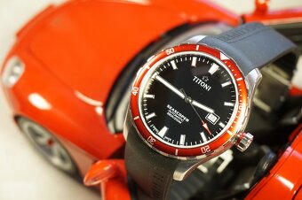Titoni model Seascoper black - red, orig. hodinky, stav NOVÉ - 3