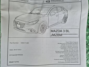 LED osvětlení zavazadlového prostoru (kufru) Mazda 3 BL hatc - 3