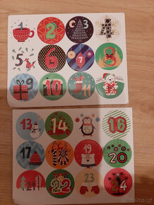 Adventní a jiné samolepky, jmenovky na dárky - 3