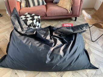 Fatboy 180cm x140cm černý doplněný kuličkami - 3