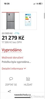 Americká lednice LG - 3