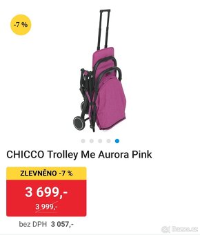 Kočárek CHICCO Trolley Me Aurora Pink - 3