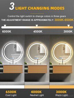 Zrcadlo do koupelny 60x60 - 3