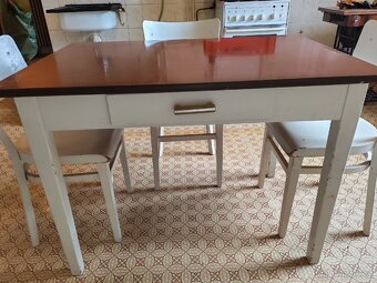 Retro stůl a 4 židle - 3