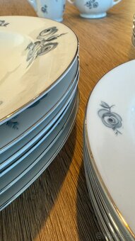 Porcelánový set MCP CZECHOSLOVAKIA se stříbrným okrajem - 3