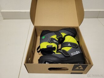 Dětské běžkařské boty Fischer Snowstar Black Yellow vel. 33 - 3