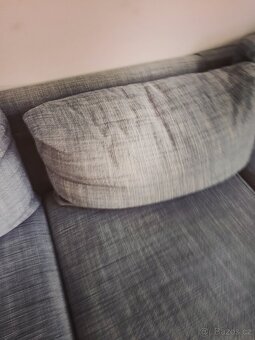 Starší sedačka z IKEA šedá specha - 3