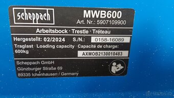 Pokosová pila Scheppach HM 254 vč. stojanu + nový kotouč - 3