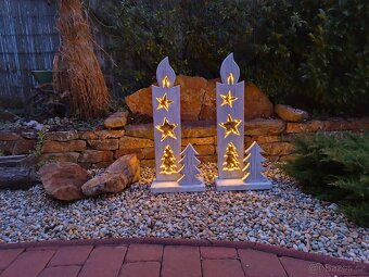 Vánoční dekorace, svíce - 3