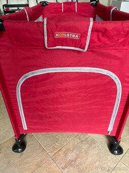 Cestovní dětská postýlka Koelstra – červená - 3