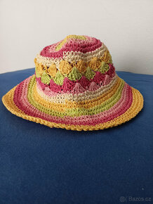 Barevný dívčí/dámský slaměný klobouk - 3