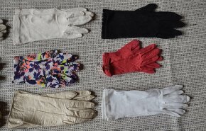 Retro vintage dámské rukavičky vel. S, 49 Kč za kus - 3