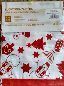 Nová dětská bavlněná zástěra Mikuláš - 3