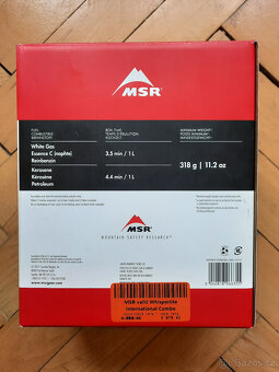 Benzínový vařič MSR Whisperlite International - 3