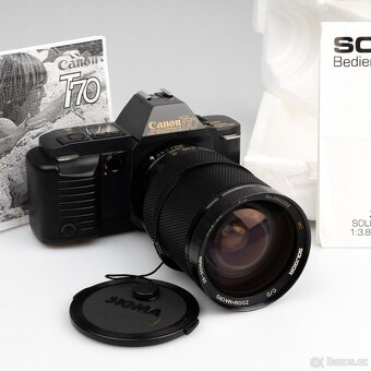 Canon T70 + objektiv 28-200mm 3,8-5,5 - 3