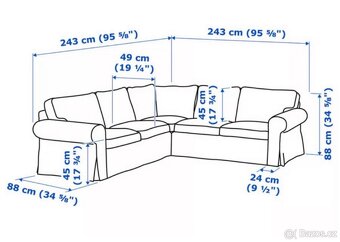 IKEA Sedacka ektorp rohova - 3