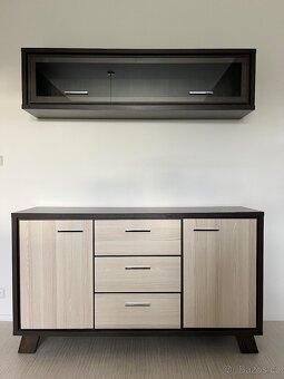 Komoda + horní skříň s výklopem - 3