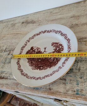 Velký kulatý porcelánový talíř, Německo 28,5 - 3