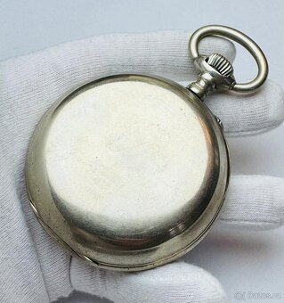 VELKÉ PÁNSKÉ ŠVÝCARSKÉ KAPESNÍ HODINKY - 232 GRAMŮ - 3