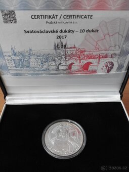 Svatováclavský, číslovaný 10 dukát, 1oz. - 3