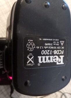 nevyužitá aku vrtačku FERM 1200 včetně kufru - 3