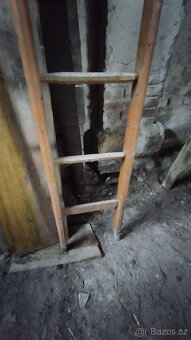 Masivní dřevěný žebřík - 8m - 3