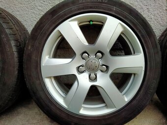 Alu kola originál Audi, 8J x r17, 5x112, ET 39, Letní pneu - 3
