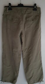 Khaki zateplené kalhoty - 3