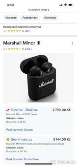 Marshall sluchátka Minor III - 3