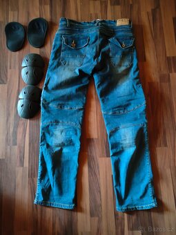 Moto jeans pánské modré - 3