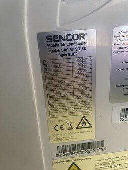 Přenosná klimatizace Sencor SAC MT9013C - 3