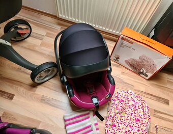 Kočárek Stokke celý velký SET + autosedačka vajíčko + isofix - 3
