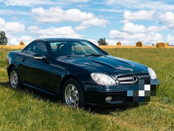 Černý Mercedes Benz SLK Cabrio 2,3i Kompresor 6q 200koni,r18 - 3