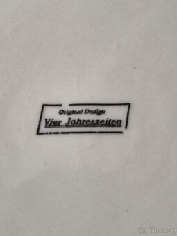 6x retro dezertní talíř Original Design Vier Jahreszeiten - 3